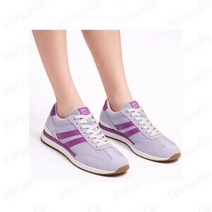 Naturalizer Women’s Lorena Lilac Violet Leather Canvas Sneakers US 8.5 UK 6